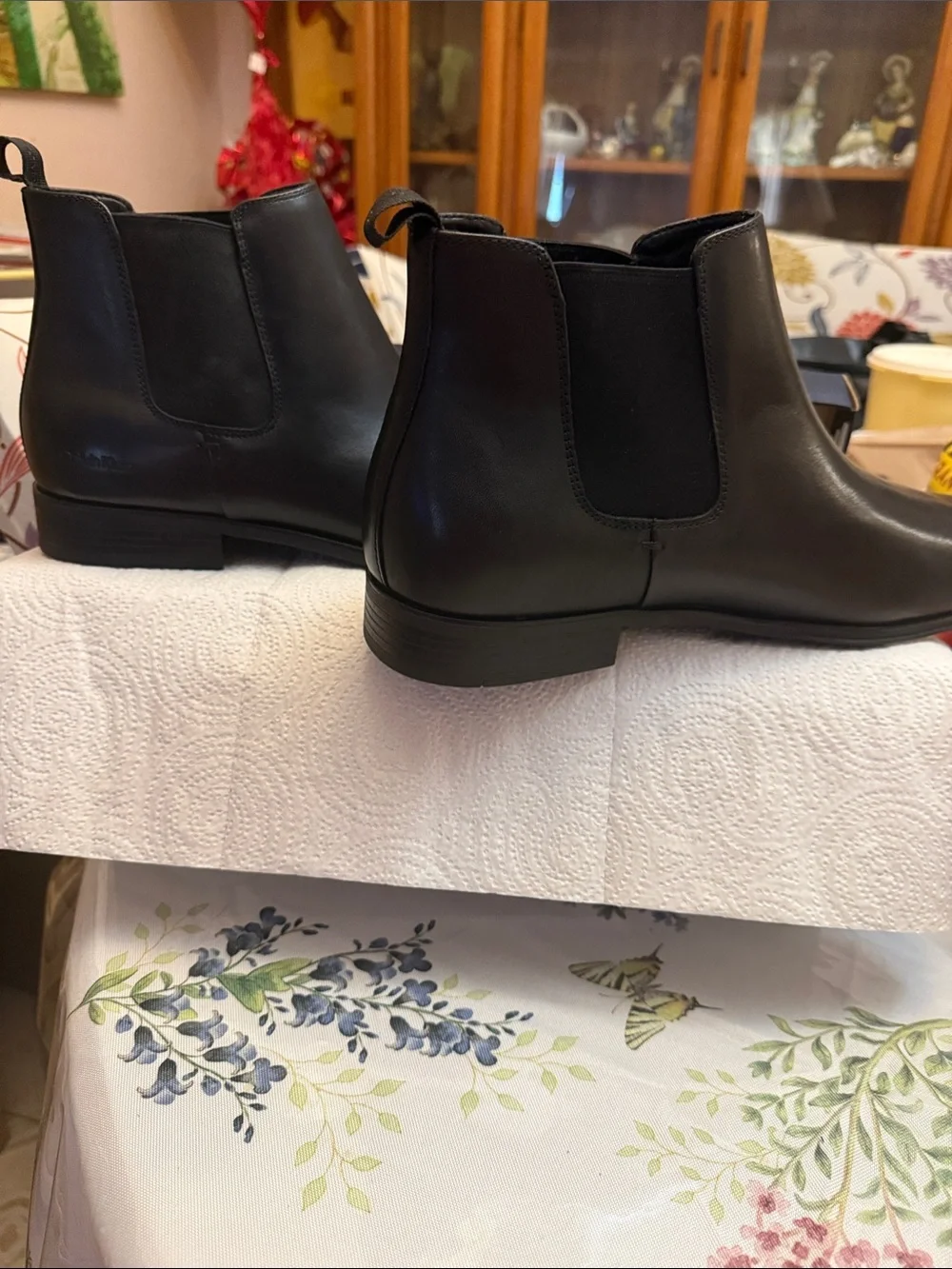 Calvin Klein Smooth Black Chelsea Ankle Boots